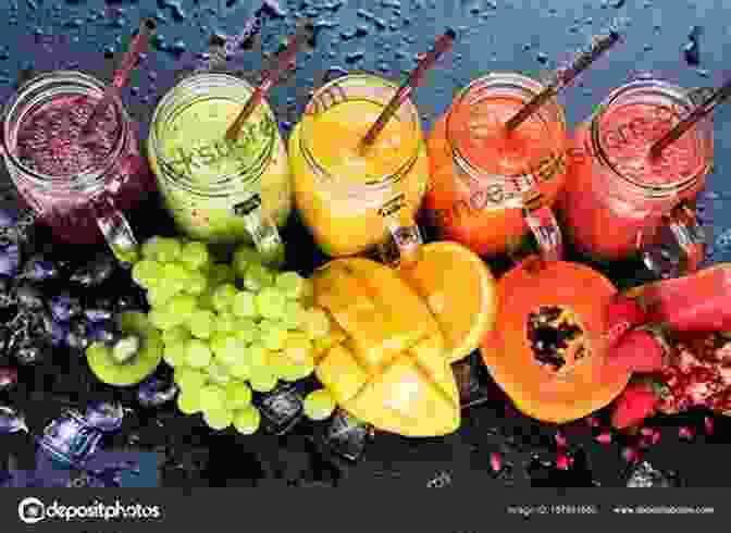 A Colorful Array Of Fruit Smoothies In Various Flavors Outdoor Griddle Cookbook : Healthy And Delicious Breakfast Lunch Dinners And Snakes Recipes Also More Recipes For All Ages