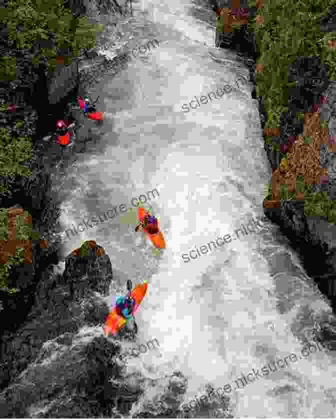 A Group Of Kayakers Paddle Down A Whitewater River. Bright Rivers: Celebrations Of Rivers And Fly Fishing