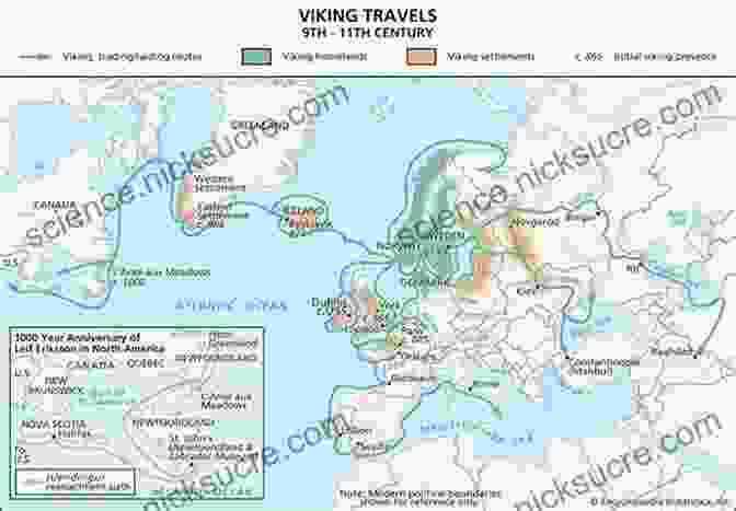 A Map Depicting The Far Reaching Voyages Of The Vikings, Showcasing Their Exploration And Settlement Of Distant Lands. Secrets Of The Viking Navigators: How The Vikings Used Their Amazing Sunstones And Other Techniques To Cross The Open Ocean