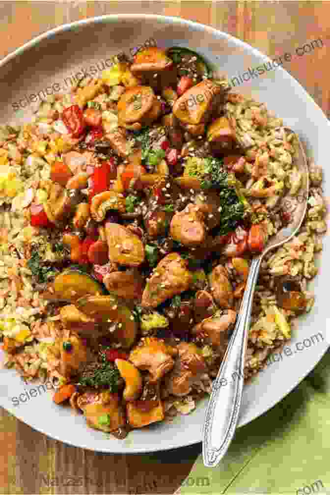 A Wok Tossed Chicken Stir Fry Served Over Fluffy Brown Rice Outdoor Griddle Cookbook : Healthy And Delicious Breakfast Lunch Dinners And Snakes Recipes Also More Recipes For All Ages