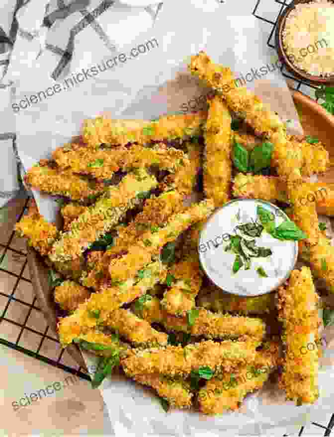 Crispy Zucchini Fries Served With A Creamy Herb Dip Cook With Amber: Fun Fresh Recipes To Get You In The Kitchen