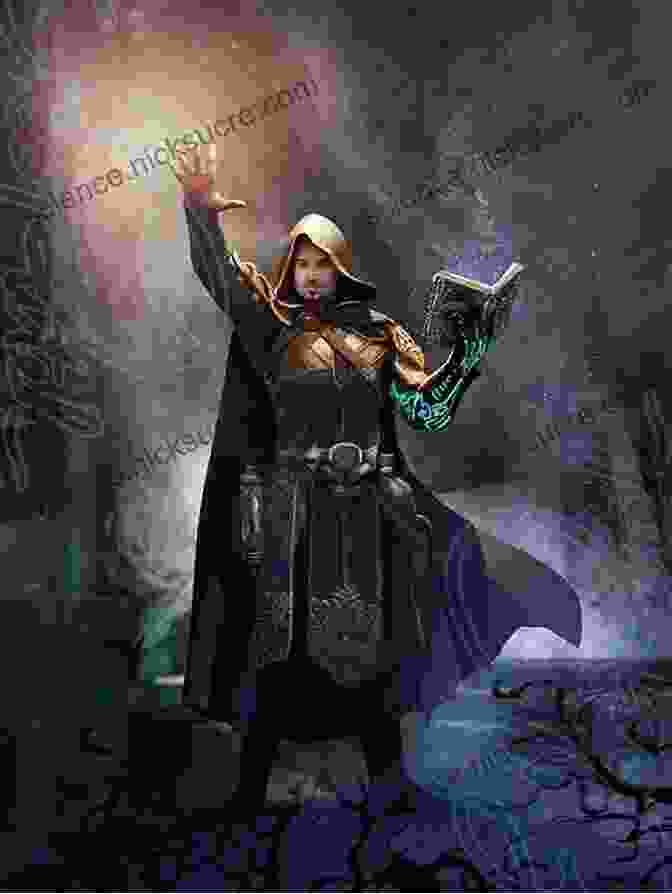 Elara, A Wise And Powerful Mage, Casting A Spell. The Shadow Watch Saga: A Complete Epic Fantasy