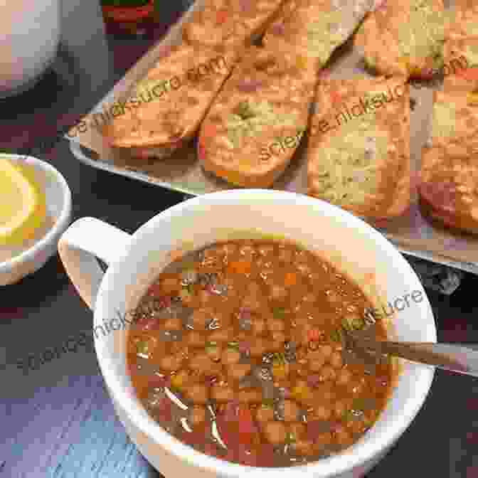 Lentil Soup With Whole Wheat Bread On A Plate The Cycling Chef: Recipes For Getting Lean And Fuelling The Machine