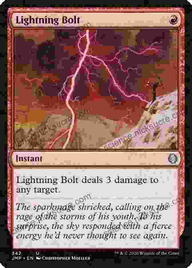 Lightning Bolt, An Iconic Red Burn Spell Magic: The Gathering: Legends: A Visual History (Magic The Gathering)