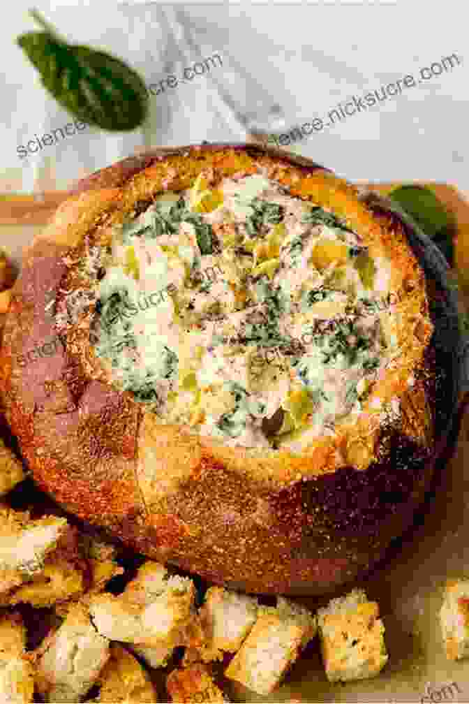 Spinach And Artichoke Dip Served In A Bread Bowl Cook With Amber: Fun Fresh Recipes To Get You In The Kitchen