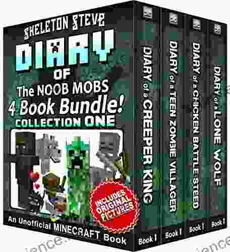 Diary Minecraft Skeleton Steve The Noob Mobs Collection 1: Unofficial Minecraft For Kids Teens Nerds Adventure Fan Fiction Noob Mobs Diaries Bundle Box Sets)